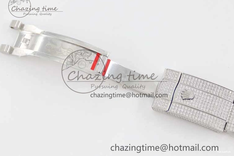 TWF Dial Edition Full Markers SS 1:1 Blue on Best A2824 Bracelet Stick Datejust Diamonds 41 0210